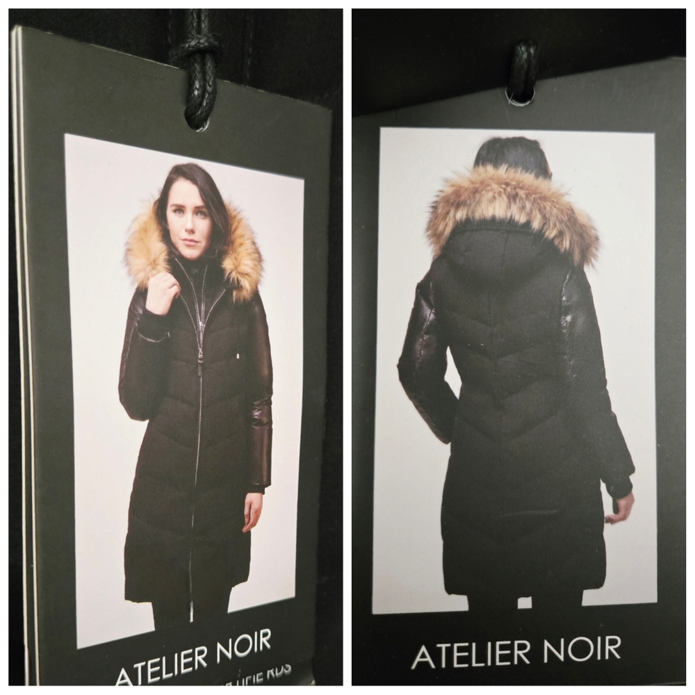 Authentic ATELIER NOIR Rudsak Trench Parka Jacket Coat Vest Black BNWT - Picture 13 of 16